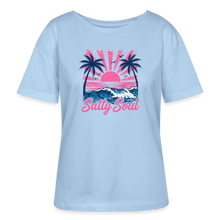 Load image into Gallery viewer, Salty Soul Women’s Relaxed Organic T-Shirt - blue soul
