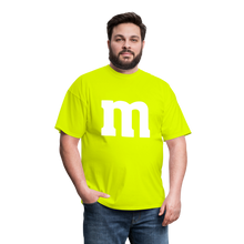 Load image into Gallery viewer, M&amp;M T-Shirt- Just For Fun - safety green
