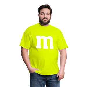 M&M T-Shirt- Just For Fun - safety green