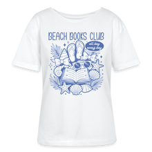 Load image into Gallery viewer, Beach Book Club Women’s Relaxed Organic T-Shirt - white
