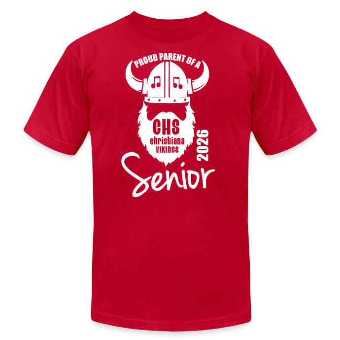 Unisex Jersey T-Shirt by Bella + Canvas - red