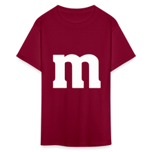 Load image into Gallery viewer, M&amp;M T-Shirt- Just For Fun - burgundy
