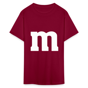 M&M T-Shirt- Just For Fun - burgundy