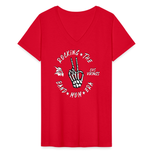 Rocking CHS Women's V-Neck T-Shirt - red