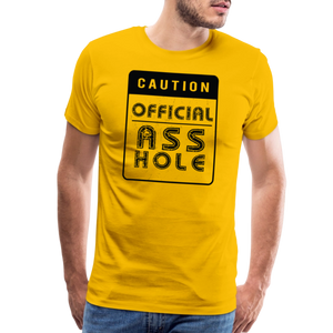 Official Asshole Men's Premium T-Shirt - sun yellow