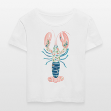 Load image into Gallery viewer, Boho Lobster Women’s Relaxed Organic T-Shirt - white

