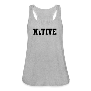 Native Women's Flowy Tank Top - heather gray