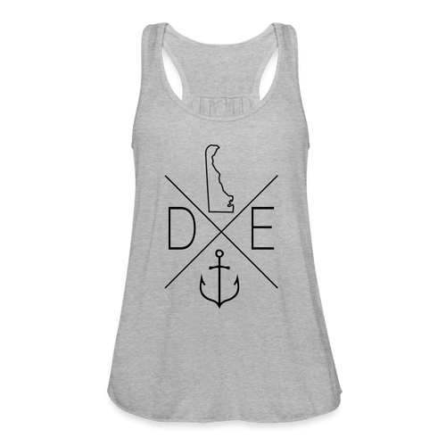 Delaware Compass Women's Flowy Tank Top - heather gray