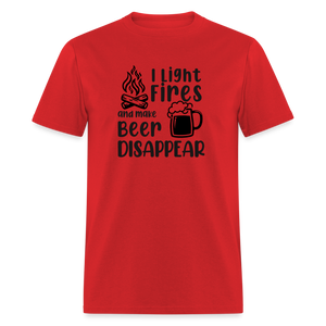 I Make Beer Disappear Classic T-Shirt - red