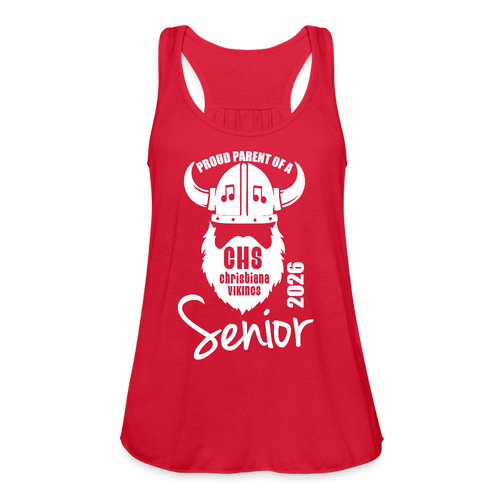 Women's Flowy Tank Top by Bella - red