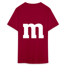 Load image into Gallery viewer, M&amp;M T-Shirt- Just For Fun - dark red
