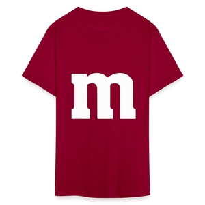 M&M T-Shirt- Just For Fun - dark red