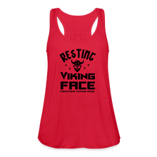 Load image into Gallery viewer, CHS Viking Face Women's Flowy Tank Top - red
