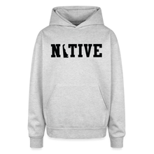 Load image into Gallery viewer, Delaware Native Oversized Hooded Sweatshirt - heather grey
