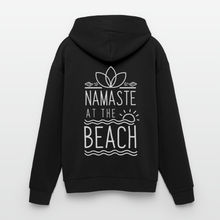 Load image into Gallery viewer, Namaste At The Beach Oversized Hooded Sweatshirt - black
