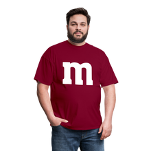 Load image into Gallery viewer, M&amp;M T-Shirt- Just For Fun - burgundy
