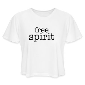 Free Spirit Women's Cropped T-Shirt - white