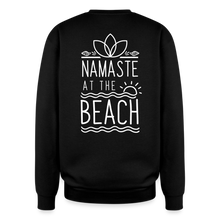 Load image into Gallery viewer, Namaste At The Beach Oversized Crewneck Sweatshirt - black
