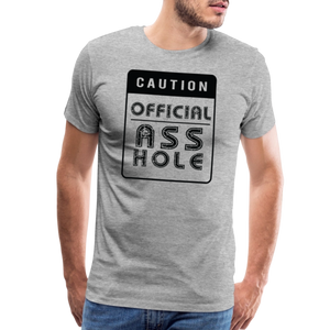 Official Asshole Men's Premium T-Shirt - heather gray