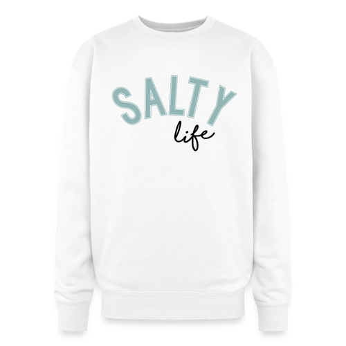 Salty Life Oversized Crewneck Sweatshirt - white