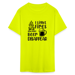 I Make Beer Disappear Classic T-Shirt - safety green