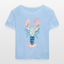 Load image into Gallery viewer, Boho Lobster Women’s Relaxed Organic T-Shirt - blue soul
