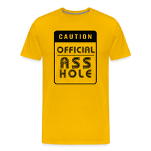 Load image into Gallery viewer, Official Asshole Men&#39;s Premium T-Shirt - sun yellow
