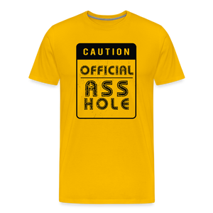Official Asshole Men's Premium T-Shirt - sun yellow