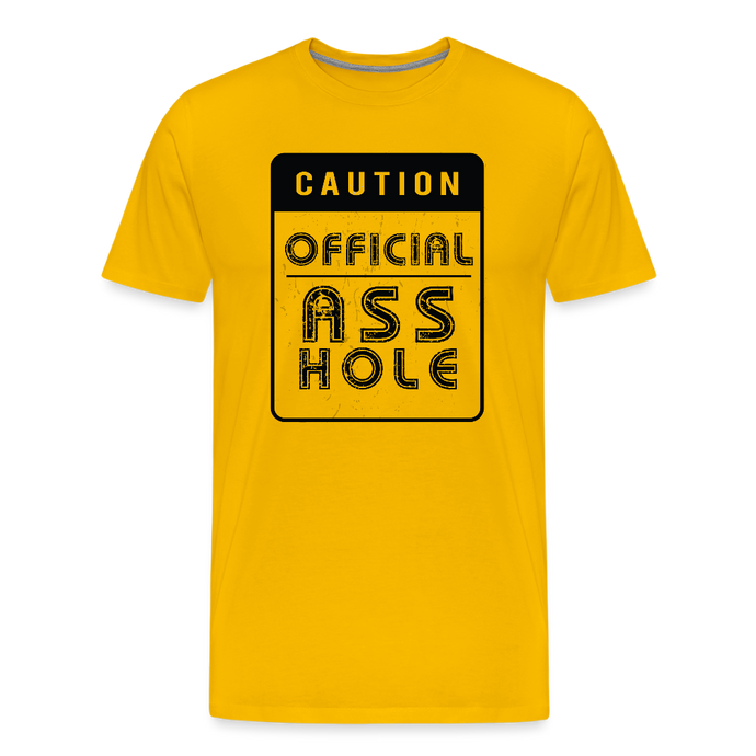 Official Asshole Men's Premium T-Shirt - sun yellow