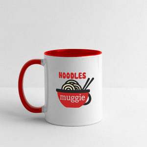 Contrast Coffee Mug - white/red