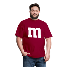 Load image into Gallery viewer, M&amp;M T-Shirt- Just For Fun - dark red
