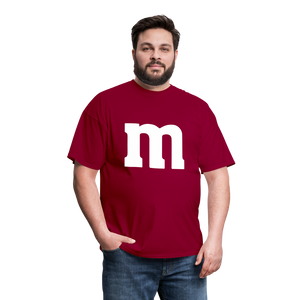 M&M T-Shirt- Just For Fun - dark red