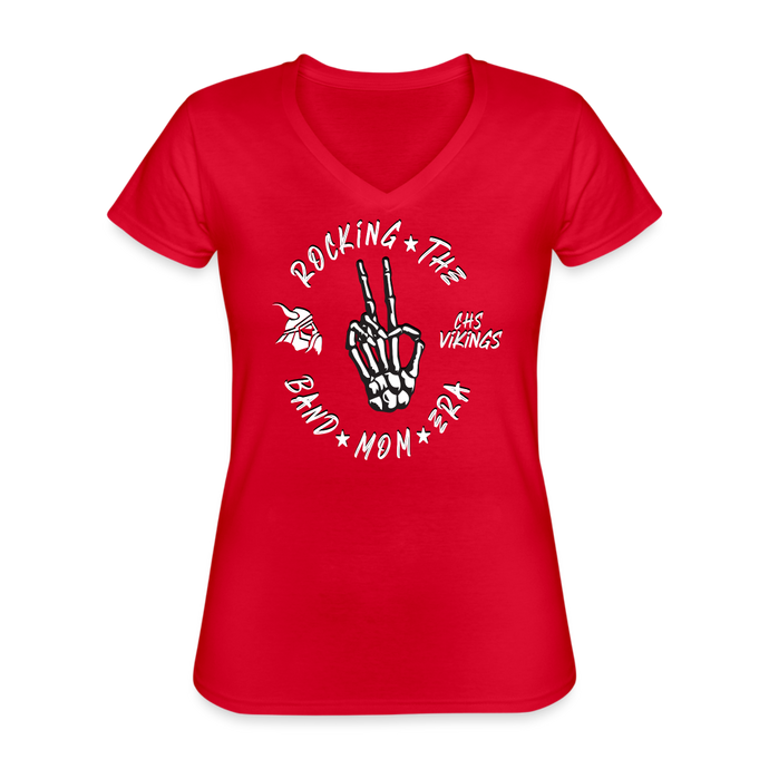 Rocking CHS Women's V-Neck T-Shirt - red