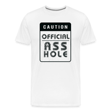 Load image into Gallery viewer, Official Asshole Men&#39;s Premium T-Shirt - white
