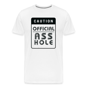 Official Asshole Men's Premium T-Shirt - white
