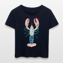 Load image into Gallery viewer, Boho Lobster Women’s Relaxed Organic T-Shirt - french navy

