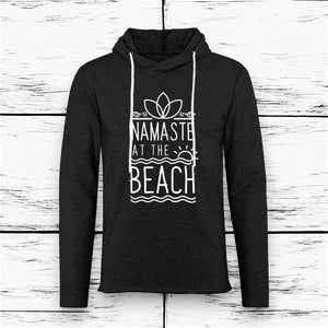 Namaste At The Beach Unisex Lightweight Terry Hoodie