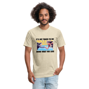 Doing What You Love (Point Break) Men's T-Shirt- Just For Fun - heather cream