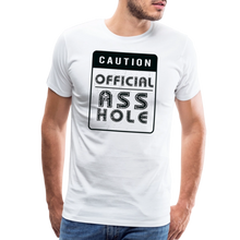 Load image into Gallery viewer, Official Asshole Men&#39;s Premium T-Shirt - white

