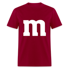 Load image into Gallery viewer, M&amp;M T-Shirt- Just For Fun - dark red
