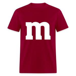 M&M T-Shirt- Just For Fun - dark red