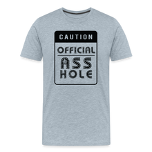 Load image into Gallery viewer, Official Asshole Men&#39;s Premium T-Shirt - heather ice blue
