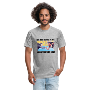 Doing What You Love (Point Break) Men's T-Shirt- Just For Fun - heather gray