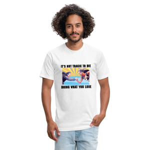 Doing What You Love (Point Break) Men's T-Shirt- Just For Fun - white