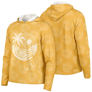 Let’s Beach It Sea Life Collection Unisex Long Sleexqve Performance Hoodie (Chill)