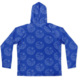 Let’s Beach It Sea Life Collection Unisex Long Sleeve Performance Hoodie (Flow)