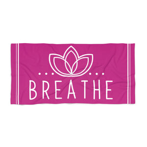 Breath Large Beach Towel Pink