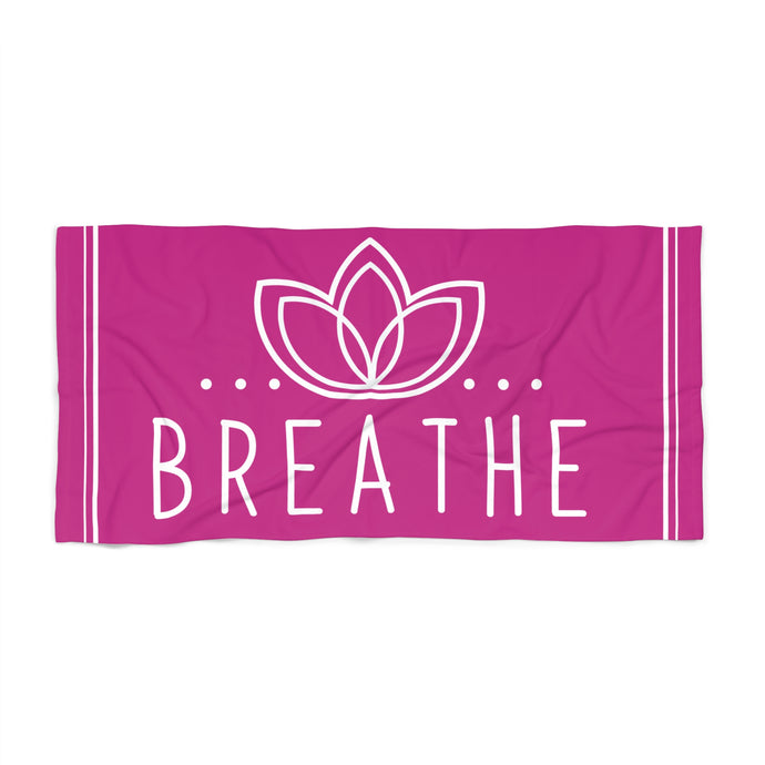 Breath Large Beach Towel Pink