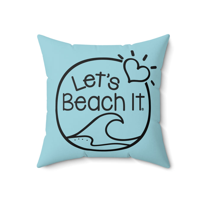 Let's Beach It Decorative Pillow | Coastal Home Decor