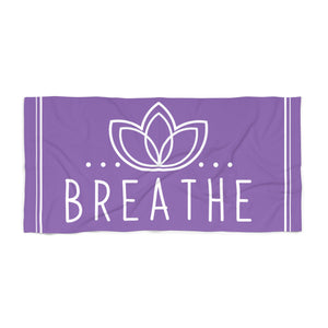 Breath Large Beach Towel Purple